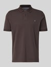 Christian Berg Men koszulka polo o kroju regular fit z haftem Czekoladowy