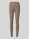 Fabletics Slim Fit Leggins mit Logo-Detail Modell 'PURELUXE' Taupe