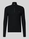 Polo Ralph Lauren Regular Fit Troyer mit Label-Stitching Black