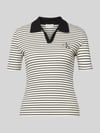 Calvin Klein Jeans slim fit poloshirt met label-stitching Zwart
