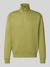MCNEAL Loose fit schipperstrui van katoenmix Rietgroen