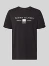 Tommy Hilfiger regular fit T-shirt van puur katoen Zwart