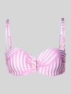 LASCANA PLUS SIZE góra bikini z fiszbinami model 'Liv' Purpurowy