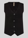 Soyaconcept Regular Fit Weste aus Viskose-Mix Modell 'KANITA' Black