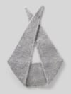 OPUS Schal mit metallischem Logo-Detail Modell 'Ableti' Mittelgrau