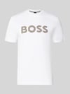 BOSS t-shirt o kroju regular fit z czystej bawełny model 'C-THOMPSON 41' Biały