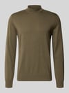 JOOP! COLLECTION Regular Fit Pullover aus reiner Schurwolle Modell 'Davide' Oliv