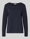 Marc O'Polo Longsleeve aus Baumwolle mit Logo-Detail Marine