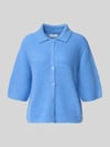 Fynch-Hatton Strickjacke mit Umlegekragen Royal