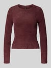 ONLY Slim Fit Strickpullover Modell 'VIOLA' Bordeaux
