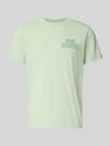 PME Legend T-shirt met labelprint en ronde hals Lichtgroen
