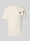 Napapijri Regular Fit T-Shirt mit Logo und Rundhalsausschnitt Offwhite