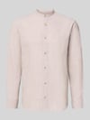 JACK & JONES Regular Fit Freizeithemd aus Baumwoll-Leinen-Mix Altrosa