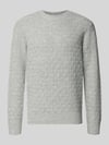 JACK & JONES Premium Sweter z dzianiny o kroju regular fit z dodatkiem wełny model „BLASIMON” Średnioszary