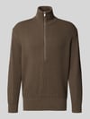 DRYKORN Gebreide pullover met schipperskraag, model 'MANUELO' Kaki