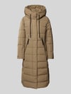 khujo Gewatteerde lange jas met capuchon, model 'TYNSE' Beige
