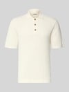 ONLY & SONS Regular Fit Poloshirt aus Baumwoll-Mix Modell 'MOON' Offwhite