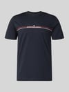 Christian Berg Men T-shirt o kroju regular fit z nadrukiem z logo Granatowy