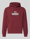 JACK & JONES Hoodie mit Label-Print Modell 'FREDERIKSBERG' Bordeaux