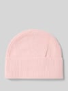 Christian Berg Woman Regular fit muts met wol in gebreide look Lichtroze