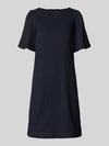 zero Knielanges Kleid mit Rundhalsausschnitt Marine