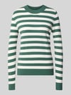 Christian Berg Woman Strickpullover mit Rundhalsausschnitt Bottle