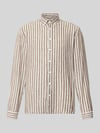 Lindbergh Relaxed Fit Freizeithemd mit Button-Down-Kragen Schoko