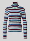 Christian Berg Woman Regular Fit Rollkragenpullover aus Viskose-Mix Helltuerkis