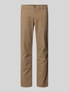 Christian Berg Men Jeansy o kroju slim fit w 5 kieszeni Jasnobrązowy