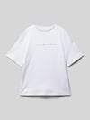 JACK & JONES T-shirt met labelprint model 'ESTAR' Wit