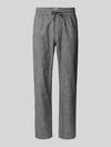 Blend Hose aus Baumwoll-Leinen-Mix mit elastischem Bund Black