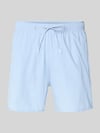 BOSS Badeshorts mit Label Stitching Modell 'ICONIC' Hellblau