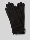 EEM Handschuhe mit Raffungen Black
