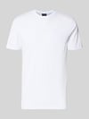 Christian Berg Men T-shirt met ronde hals en borstzak Wit