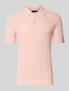 JACK & JONES Premium Slim Fit Poloshirt mit Knopfleiste Hellrosa