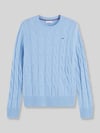 Tommy Hilfiger Regular Fit Pullover aus reiner Wolle Hellblau