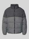 JACK & JONES Steppjacke mit Stehkragen Modell 'MAZE' Mittelgrau