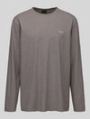 BOSS Green Regular Fit Langarmshirt aus Baumwoll-Mix Modell 'Tee Long' Mittelbraun