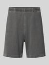 Carhartt Work In Progress Regular Fit Shorts mit elastischem Bund Modell 'Harper' Anthrazit