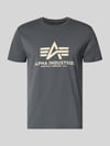 Alpha Industries T-Shirt mit Logo und Rundhalsausschnitt Anthrazit