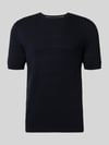 JOOP! COLLECTION Strickshirt mit Strukturmuster Modell 'Elio' Marine