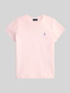 Polo Ralph Lauren T-Shirt mit Label-Stitching Hellrosa
