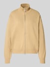 Carhartt Work In Progress Cardigan met labelstitching model 'Kori' Beige
