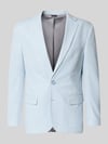 MCNEAL Slim Fit 2-Knopf-Sakko mit Pattentaschen Hellblau
