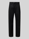 s.Oliver RED LABEL relaxed fit broek van mix van katoen en linnen Zwart