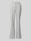 Raffaello Rossi Flared stoffen broek met siernaden en viscoe, model 'DORO' Lichtgrijs gemêleerd