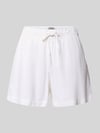 ONLY Relaxed Fit Bermudas aus Viskose-Leinen-Mix Modell 'GOA' Weiss