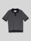 Tom Tailor Koszulka polo o kroju regular fit z bawełny w imitacji dzianiny Granatowy