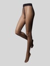 camano Strumpfhose in semitransparentem Design Black