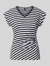 BOSS t-shirt o kroju slim fit z czystej bawełny model 'EVKA' Granatowy